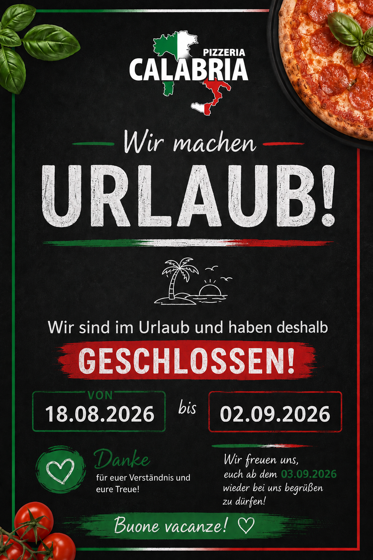 Unser Gaststätte hat aktuell geschlossen ....